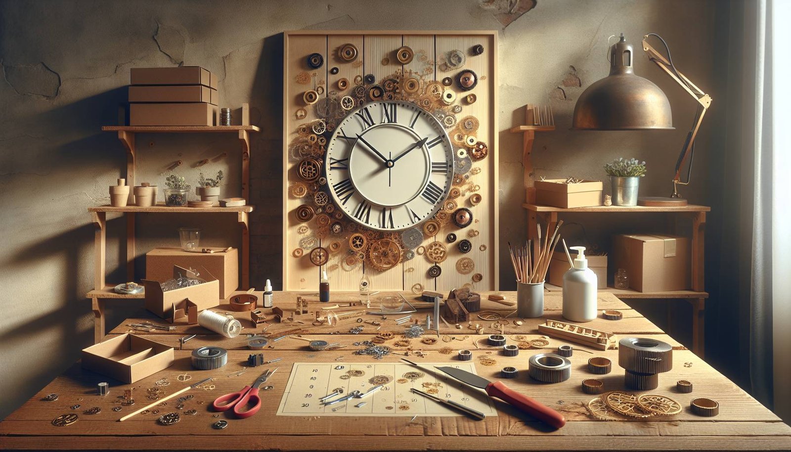 Can I DIY a wall clock kit at home?