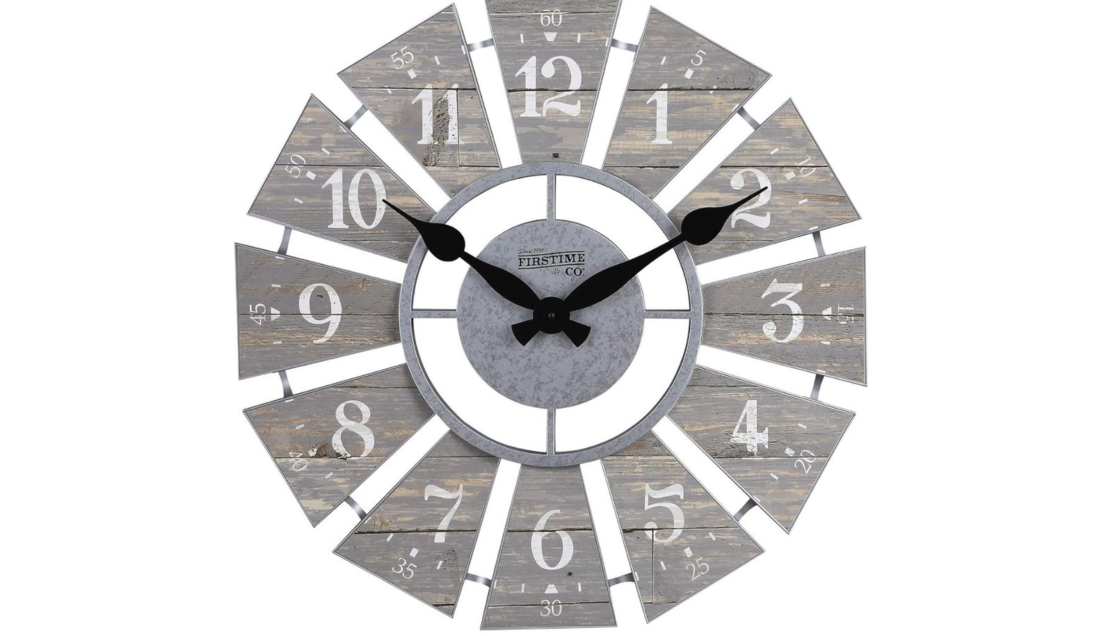 FirsTime & Co. 24 Inches Round Numeral Windmill Office Room Wall Clock Review