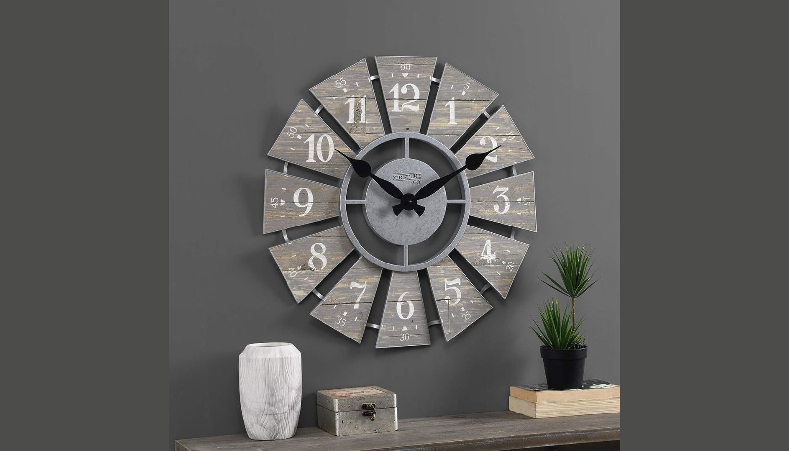 FirsTime & Co. Vintage Decor for Living Room Wall Clock Review