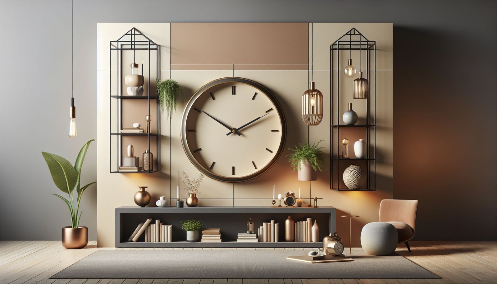 How to Decorate Around a Large Wall Clock