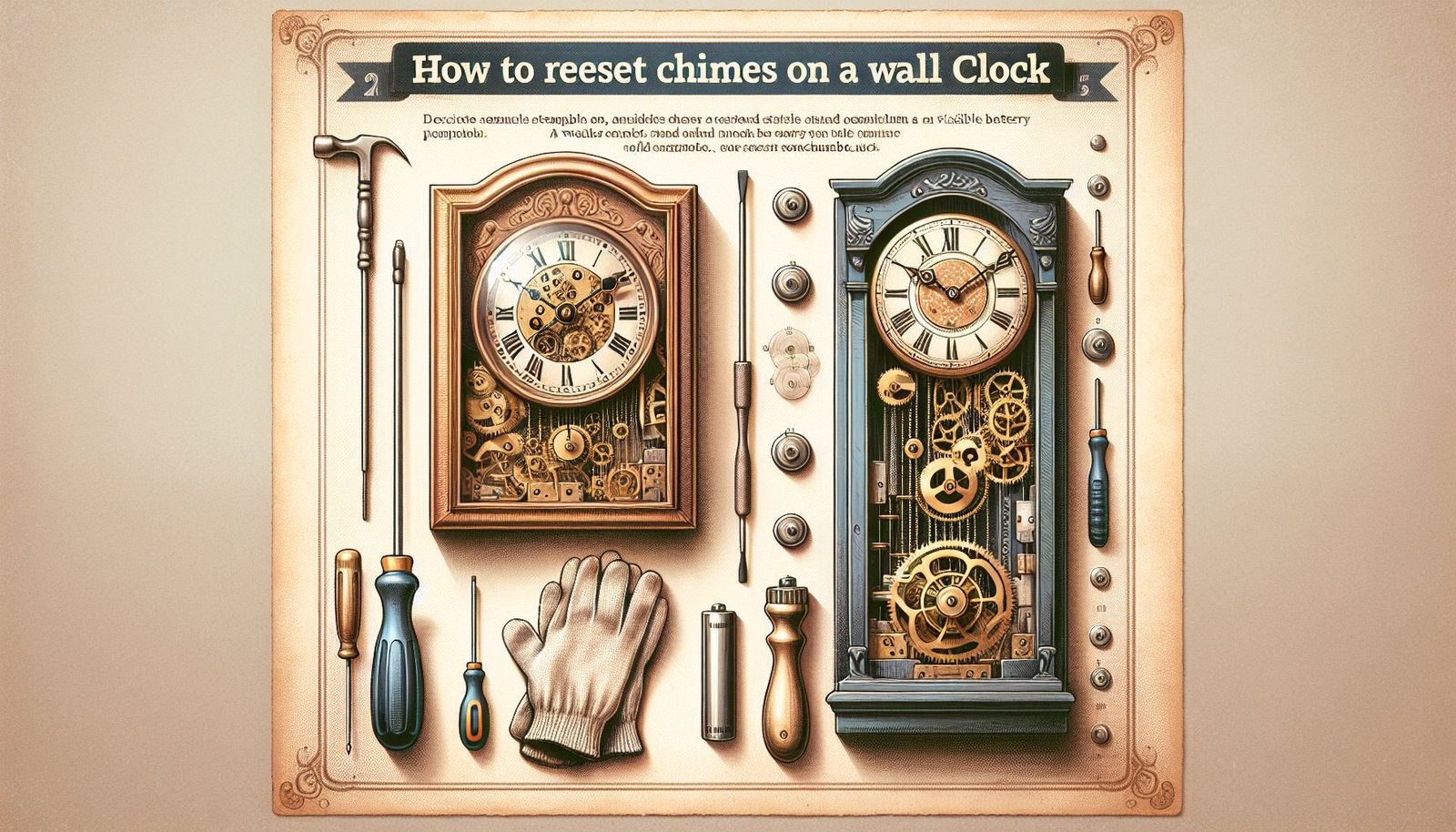 How to Reset Chimes on a Wall Clock
