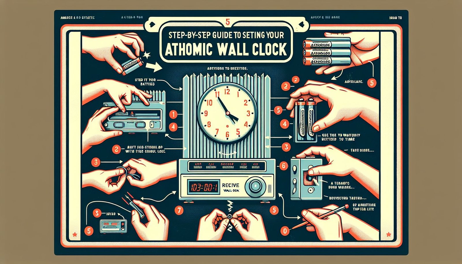 How to Set Time on Atomic Wall Clock