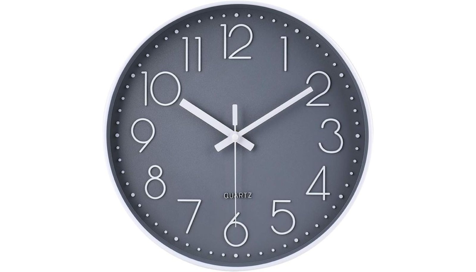 Jomparis 12 Inch Non-Ticking Silent Round Living Room Wall Clock Review