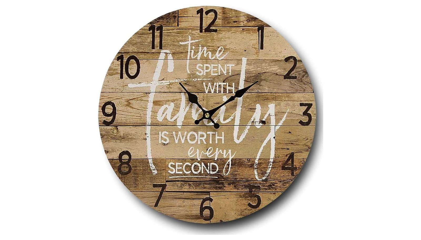 Round 13 Inch Farmhouse Living Room Wall Clock Review