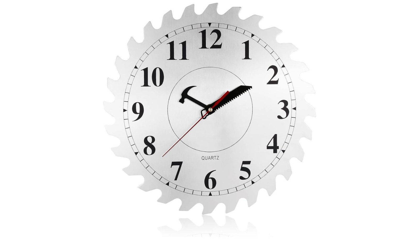 CIGERA 12 Inch Metal Circular Garage Wall Clock Review