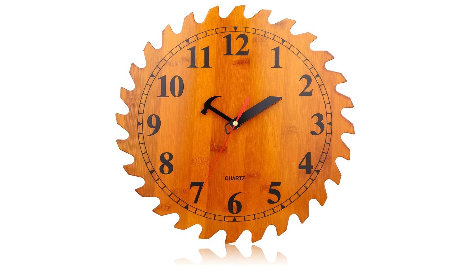 CIGERA 12 Inch Wood Garage Wall Clock Review