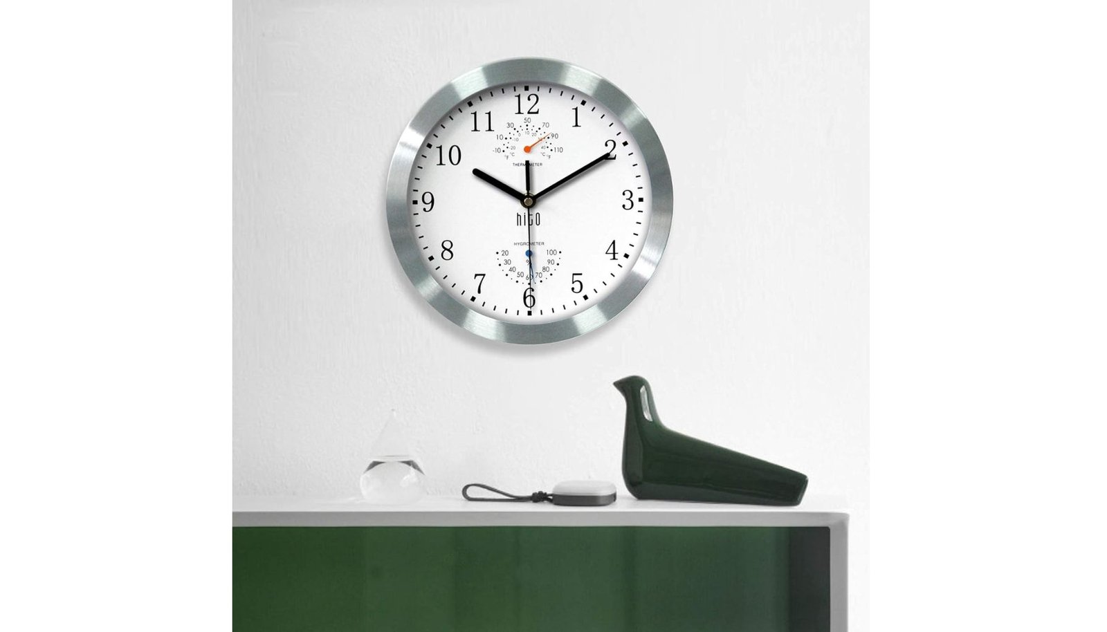 HITO 10 Inch Silent Silver Aluminum Frame Wall Clock Review