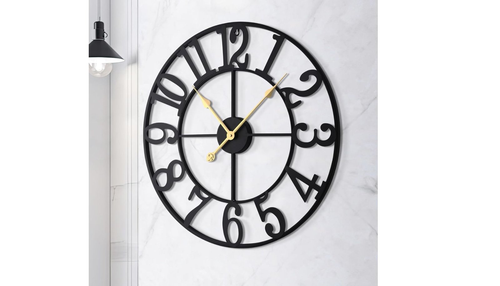 LEIKE 24 Inch Retro Large Wall Clock Review