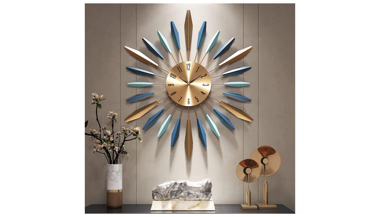 YISITEONE 22-Inch Mid-Century Large Wall Clock Review